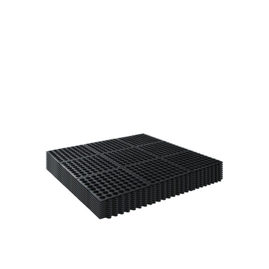 Rubber Mesh Mat 90cm Black - Equifloor UK