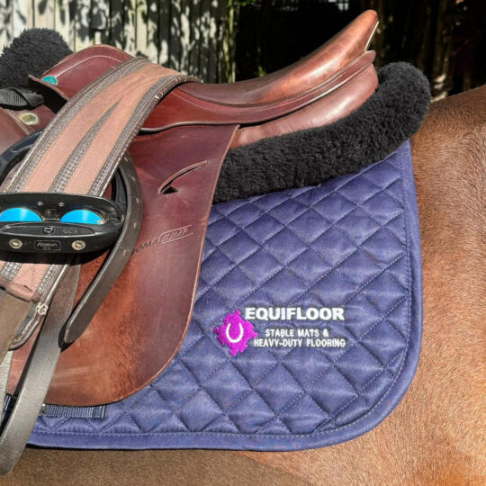 Branded Saddle Cloth (Purple) - Equifloor UK