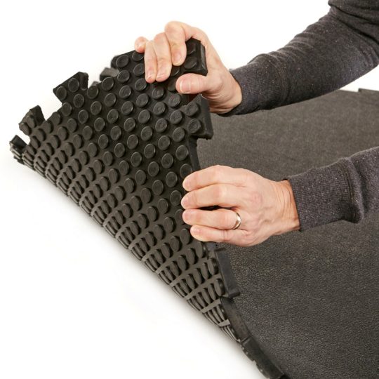 Rubber Stable Mat 100cm Black | Equifloor UK